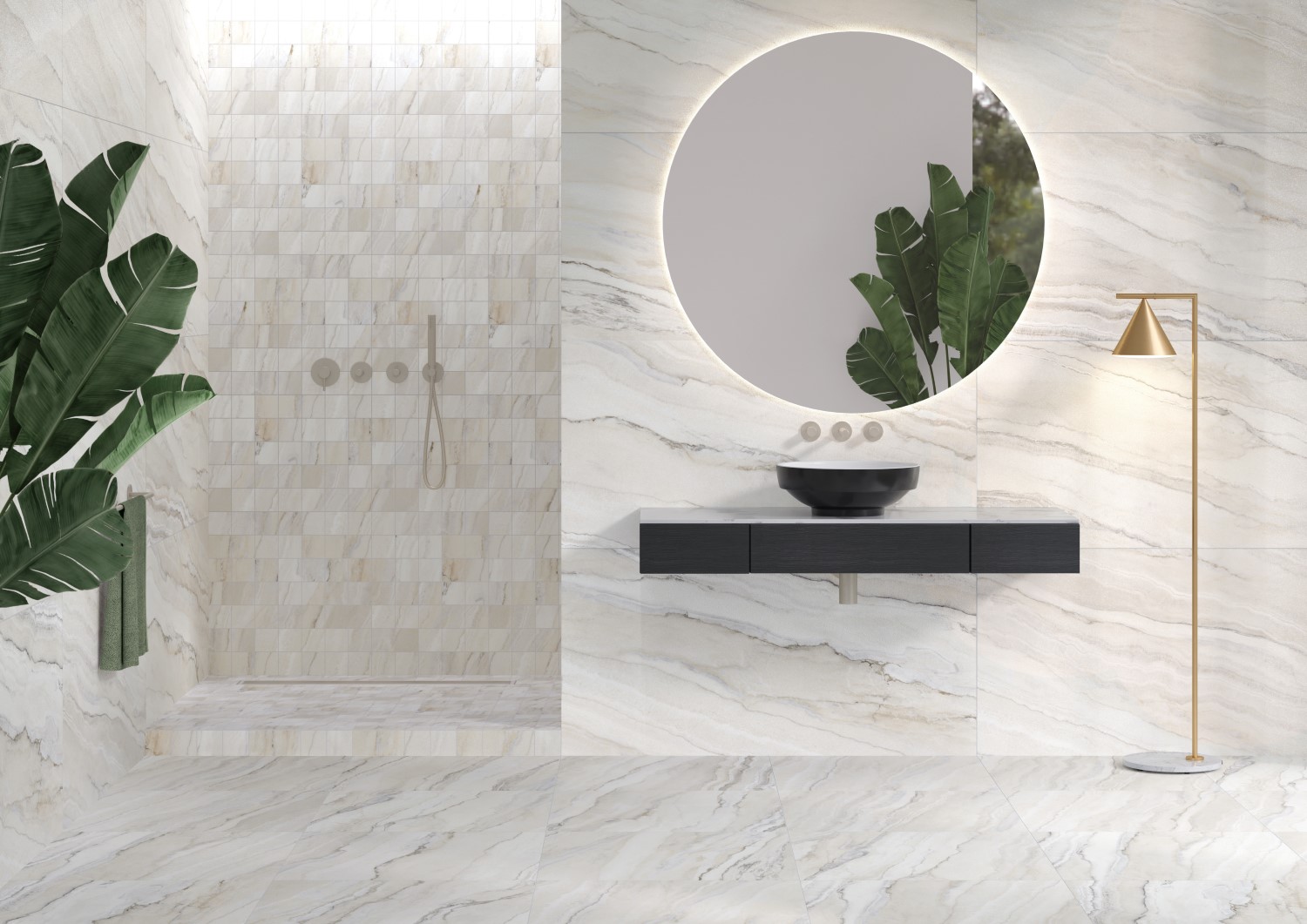 Керамогранит Vitra Marbleset Арабескато норковый K951303LPR01VTEP LPR 60x60 (1,44)