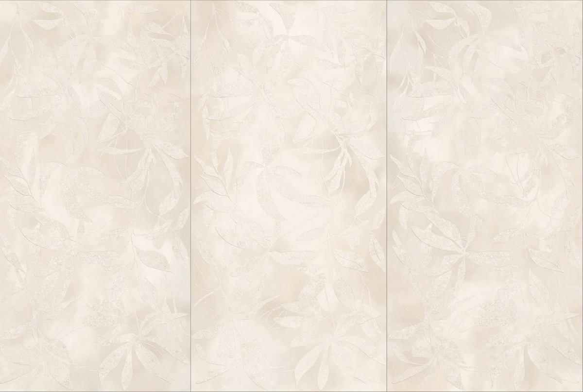 Керамогранит Vitra ArtWall Цветы Слоновая Кость Матовый 60x120 (1,44)