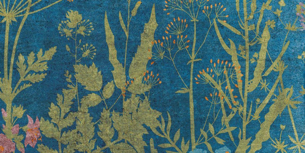 Керамическая плитка W&S D CP4 BOTANICAL BLUE B  120X240