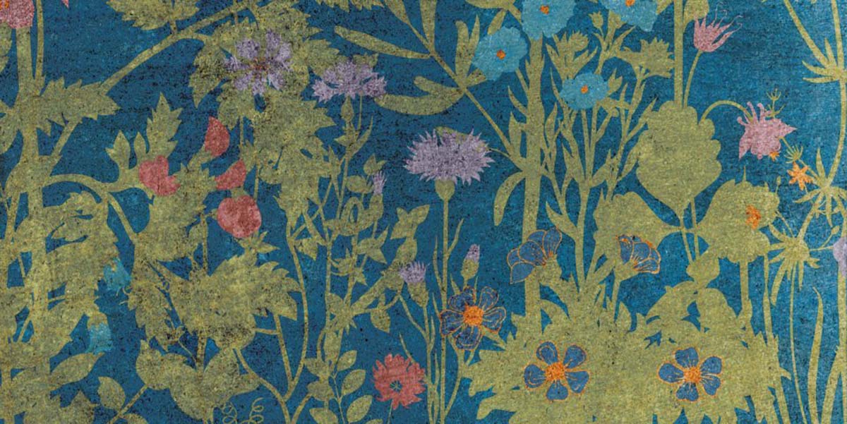 Керамическая плитка W&S D CP4 BOTANICAL BLUE B  120X240